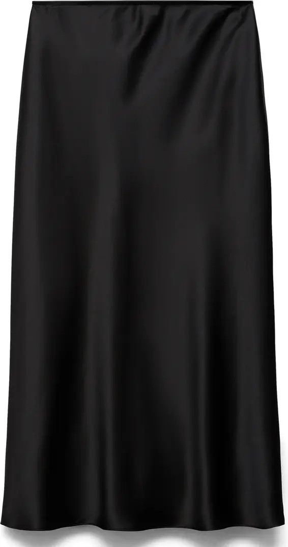 MANGO Satin Midi Skirt | Nordstrom | Nordstrom