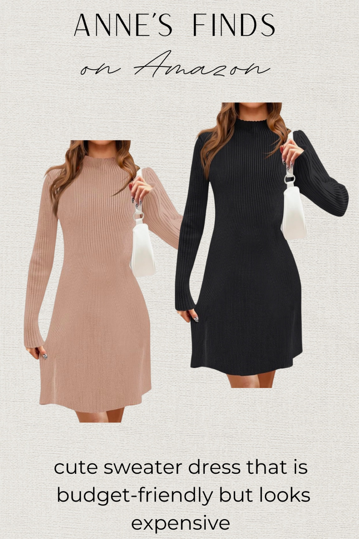 Love this a-line Amazon sweater dress that gives you a little shape.

This sweater dress comes in multiple colors but I like the black and khaki color best.

The khaki color sweater dress is on sale right now for under $50! 

#LTKFindsUnder100 #LTKSeasonal #LTKFindsUnder50