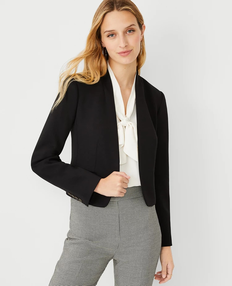 The Cutaway Blazer in Double Knit | Ann Taylor (US)