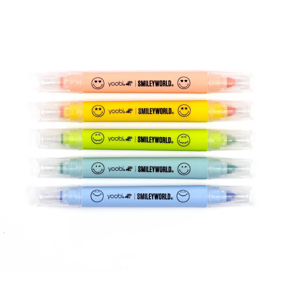 Yoobi SmileyWorld 5pk Double Ended Stamp Markers Smiley | Target