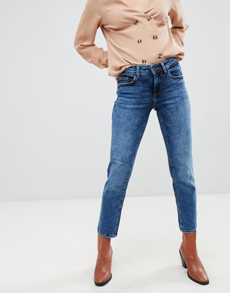 JDY straight leg jean in blue | ASOS (Global)