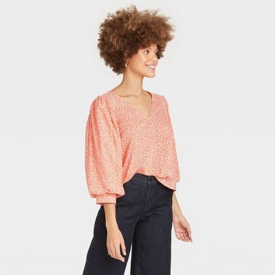 Women's 3/4 Sleeve Voile Top - A New Day™ | Target