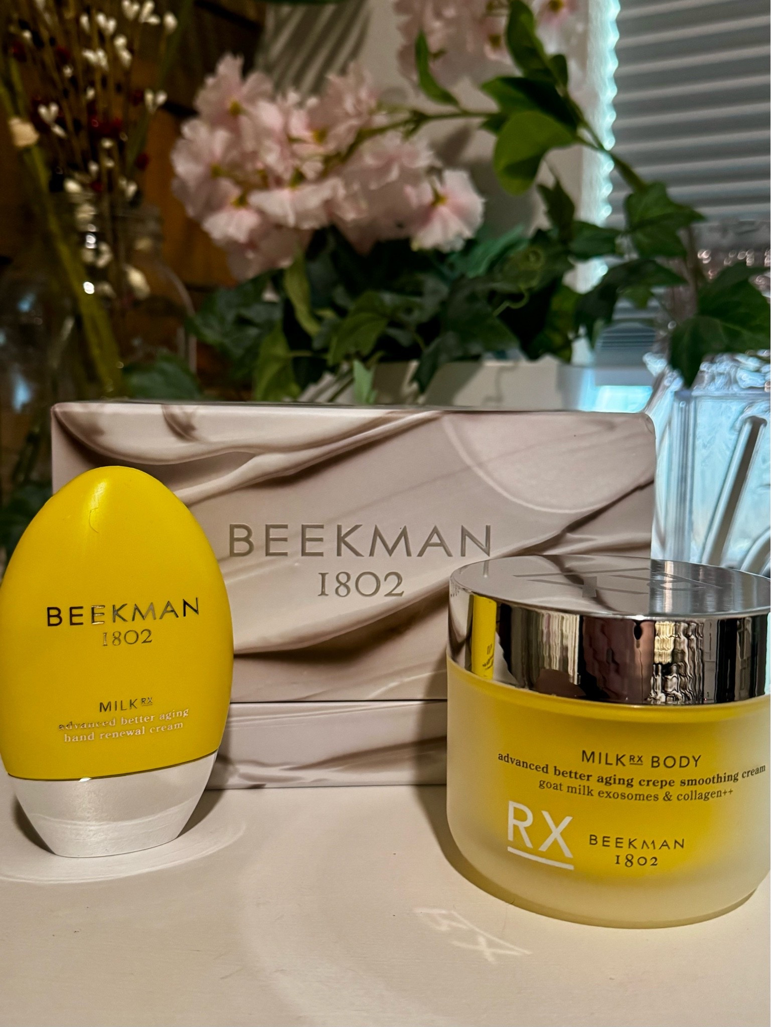 Adding the Beekman 1802 Milk RX collection to my skincare routine for extra hydration and better-aging care. The Milk RX Advanced Better Aging Hand Renewal Cream is perfect for giving your hands some extra TLC, while the Milk RX Advanced Better Aging Cream adds rich moisture to the face.

If you’re looking for hydrating skincare, better-aging skincare, hand cream, or Beekman 1802 products, these are worth checking out! ✨

🛍️ Shop both + all my beauty favorites through my LTK!

#Beekman1802 #MilkRX #Skincare #SkincareRoutine #BetterAgingSkincare #HydratingSkincare #HandCream #BeautyFavorites #SkincareFinds #CleanBeauty #BeautyOver30

#LTKdayinmylife #LTKgrwm