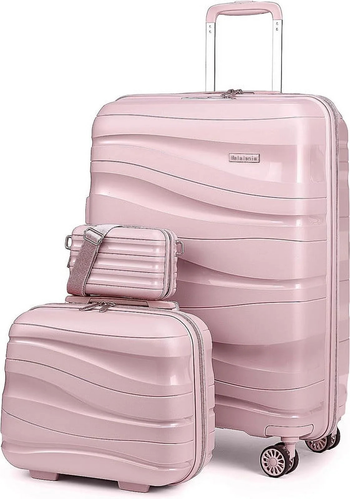 Melalenia Luggage Carry on Luggage PP Material Luggage with Spinner Wheels, 22x14x9 Airline Appro... | Walmart (CA)