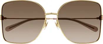 Gucci 62mm Oversized Square Sunglasses | Nordstrom | Nordstrom
