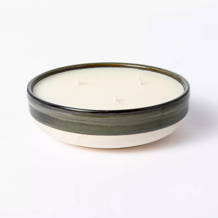 Citornella Ceramic Clay 3 Wick Candle Glossy Gray -  Threshold Designed with Studio McGee™ | Target