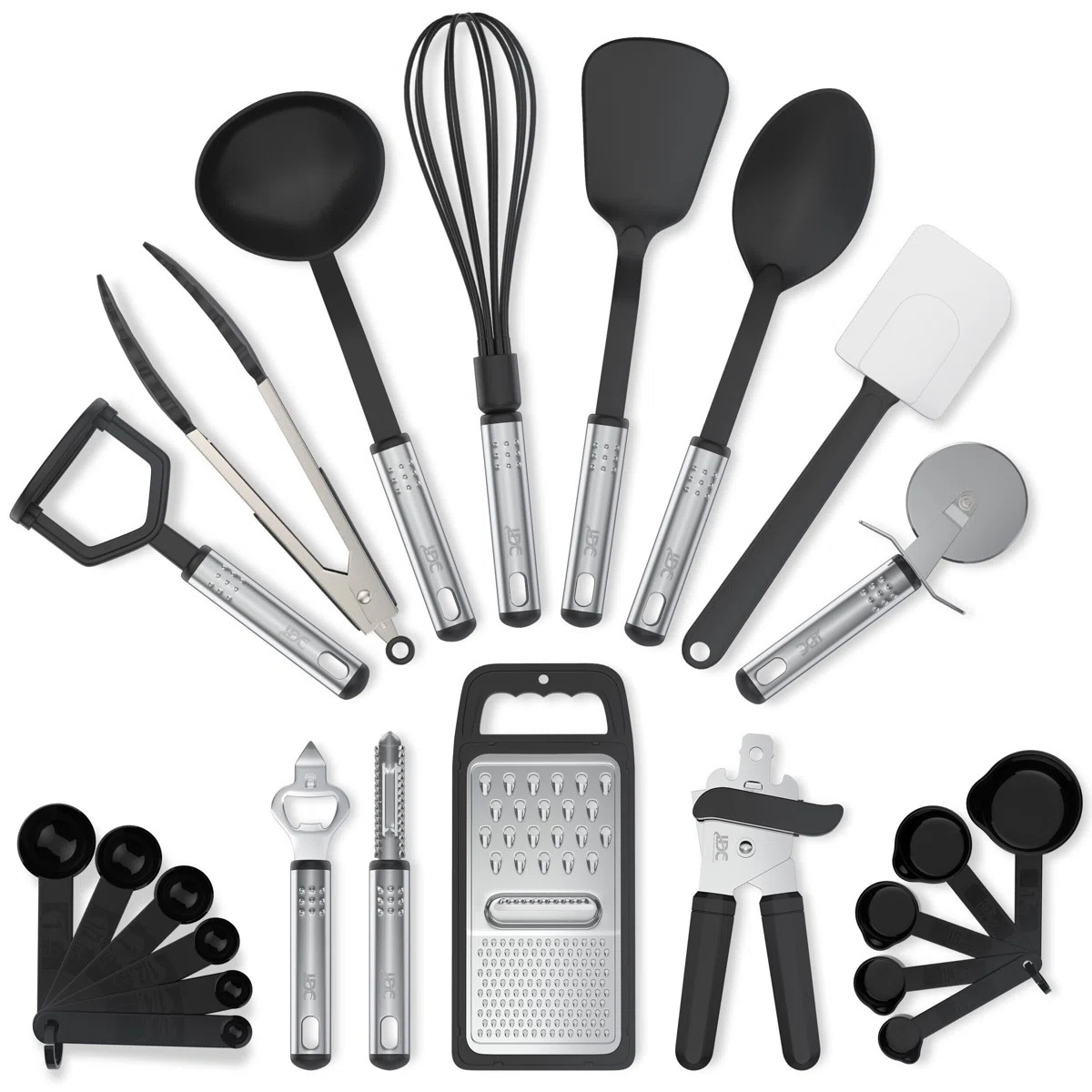 Lux Decor Collection 23-Piece Essential Kitchen Utensil Set Multipurpose Nylon and Stainless Stee... | Wayfair North America