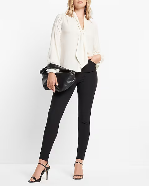 Editor Studio Stretch Twill High Waisted Skinny Pant | Express