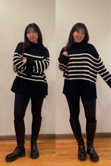 Striped sweater with leggings and tall boots! 

Cute winter fashion, winter outfits, winter style, spring style, winter fashion 2024, tall boots, leggings, fashion content creator, ootds, grwm, outfit reels, striped sweater, styling outfits, casual style 

#ootd #grwm #winterfashion #winterstyle #outfitreels #stylingoutfits

#LTKstyletip #LTKMostLoved #LTKsalealert