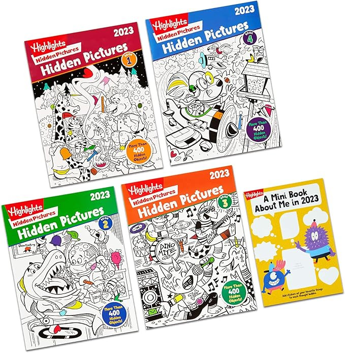 Highlights Hidden Pictures 2023 Special Edition Activity Books for Kids Ages 6-12, 4-Pack, 128 Pa... | Amazon (US)