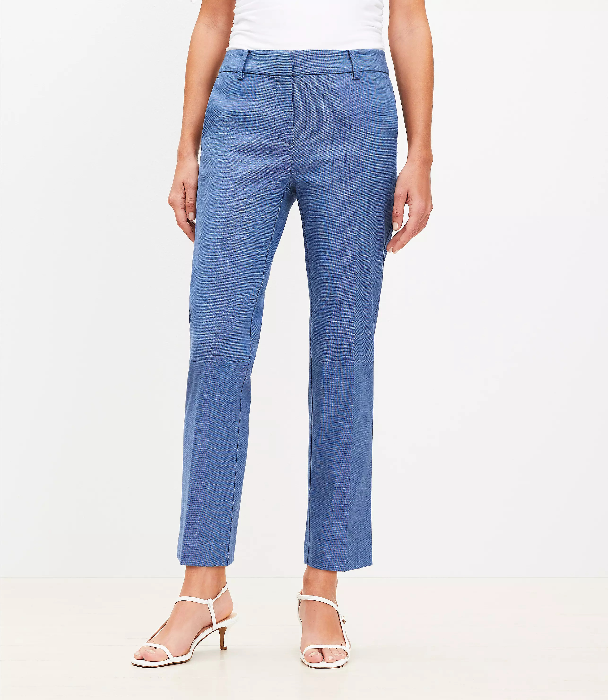 Petite Curvy Riviera Slim Pants in Texture | LOFT