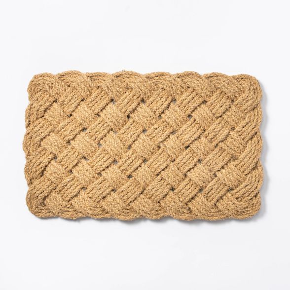 Lovers Knot Door Mat Natural - Threshold™ designed with Studio McGee | Target