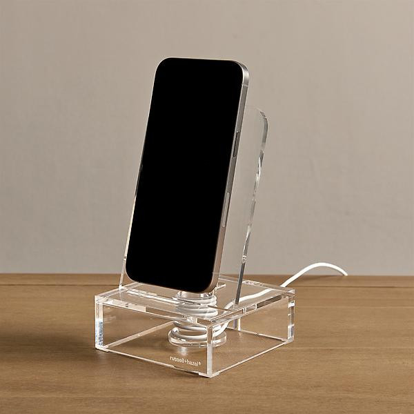 Russell Hazel Bloc Collection Acrylic Phone Charger Stand | The Container Store
