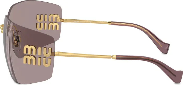 Miu Miu 80mm Oversize Irregular Sunglasses | Nordstrom | Nordstrom