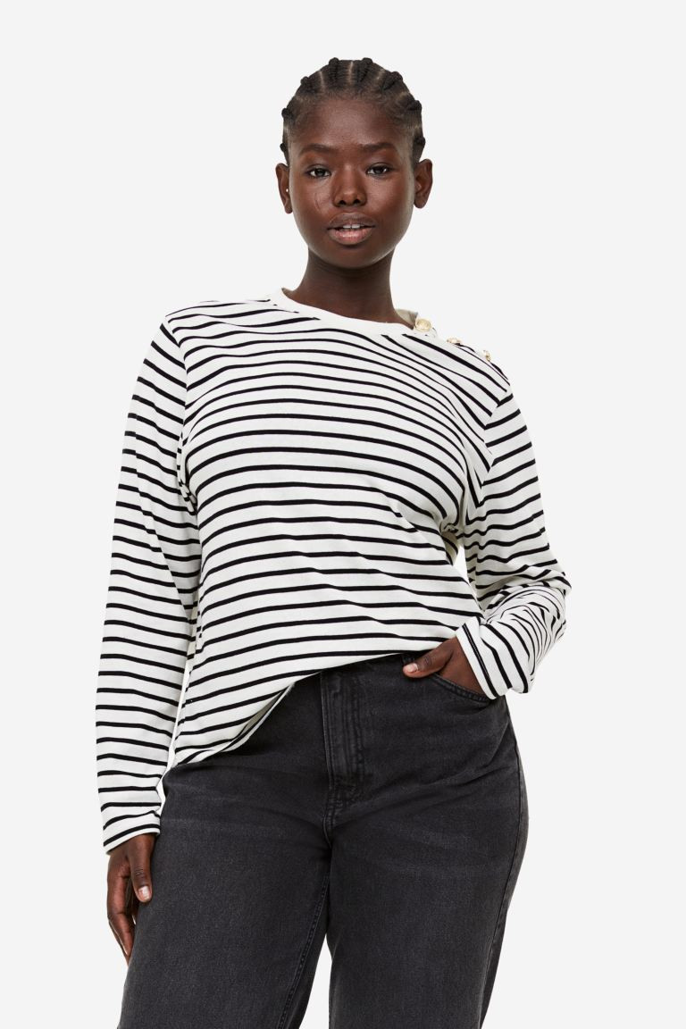 Button-detail top | H&M (UK, MY, IN, SG, PH, TW, HK)