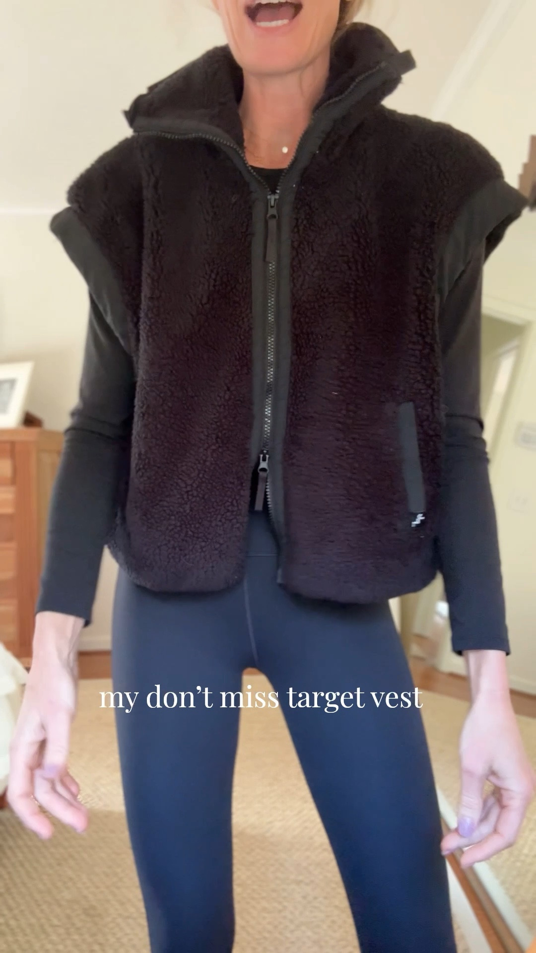 It’s the puffer back and double zipper for me! Oh and the cap sleeve. Size M! 