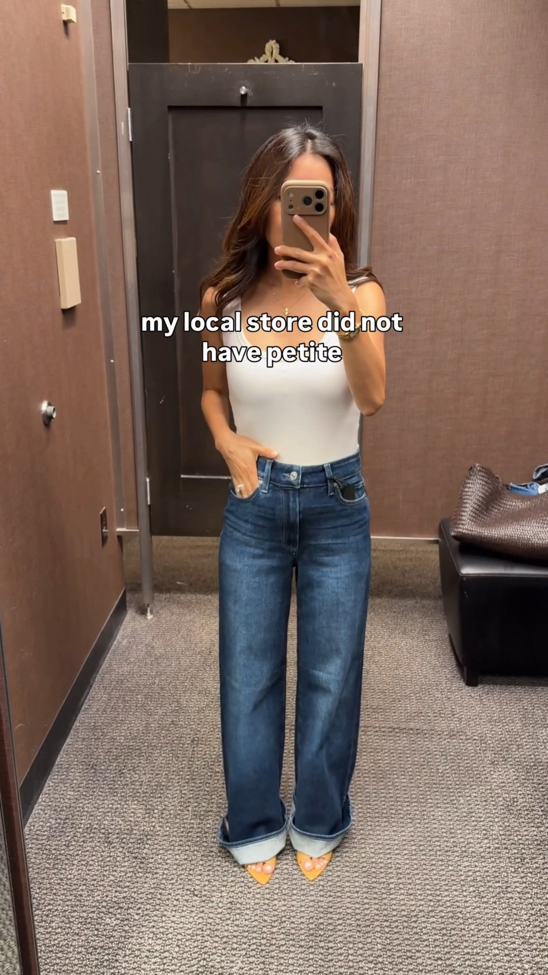 -showing this year's wash for the elongating Paige Anessa jeans “Willat” wash from the Nsale. 

True to size at the waist, I'm trying 24 Regular and would get 24 petite for a 3 inch shorter inseam than pictured.

These have a stretch cotton denim with soft fabric, not rigid, are comfy for all day wear.

- Abercrombie built in bra tank top XS, fyi for the white color the built in bra part is a little see through. 

Nordstrom anniversary sale petite friendly items

#LTKSaleAlert #LTKPetite