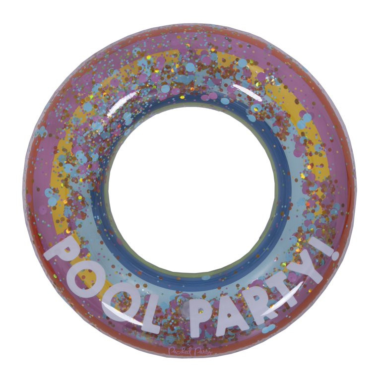 Packed Party 37” Inflatable Pool Party Swim Tube with Confetti for Ages 14 Years + | Walmart (US)