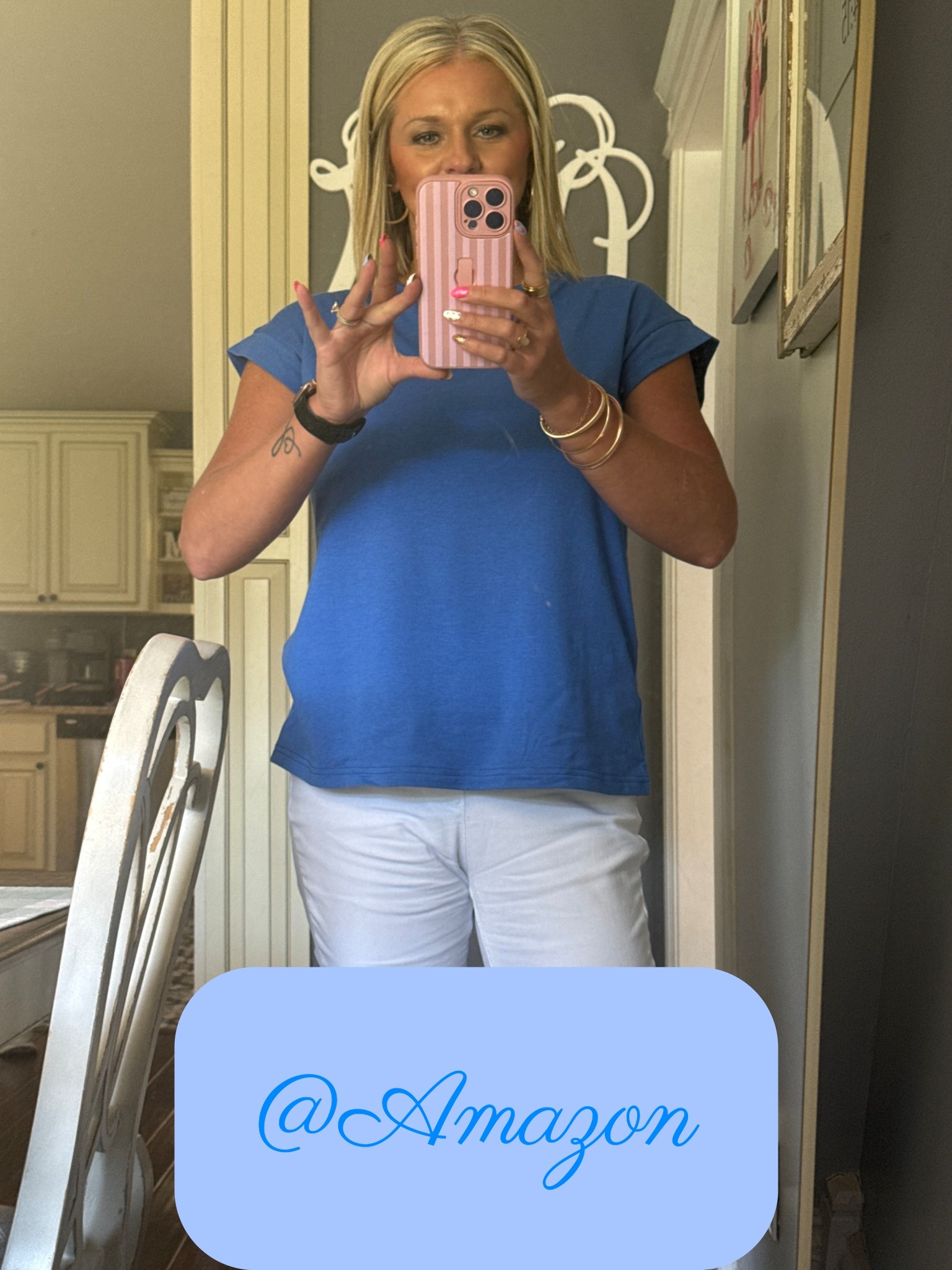 The cutest top that can be dressed up or down. I’m wearing a size Medium 5’9 and 150lbs. The total is currently unavailable but there’s soooo many great colors to choose from!  

#LTKootd #LTKgrwm #LTKmomlife