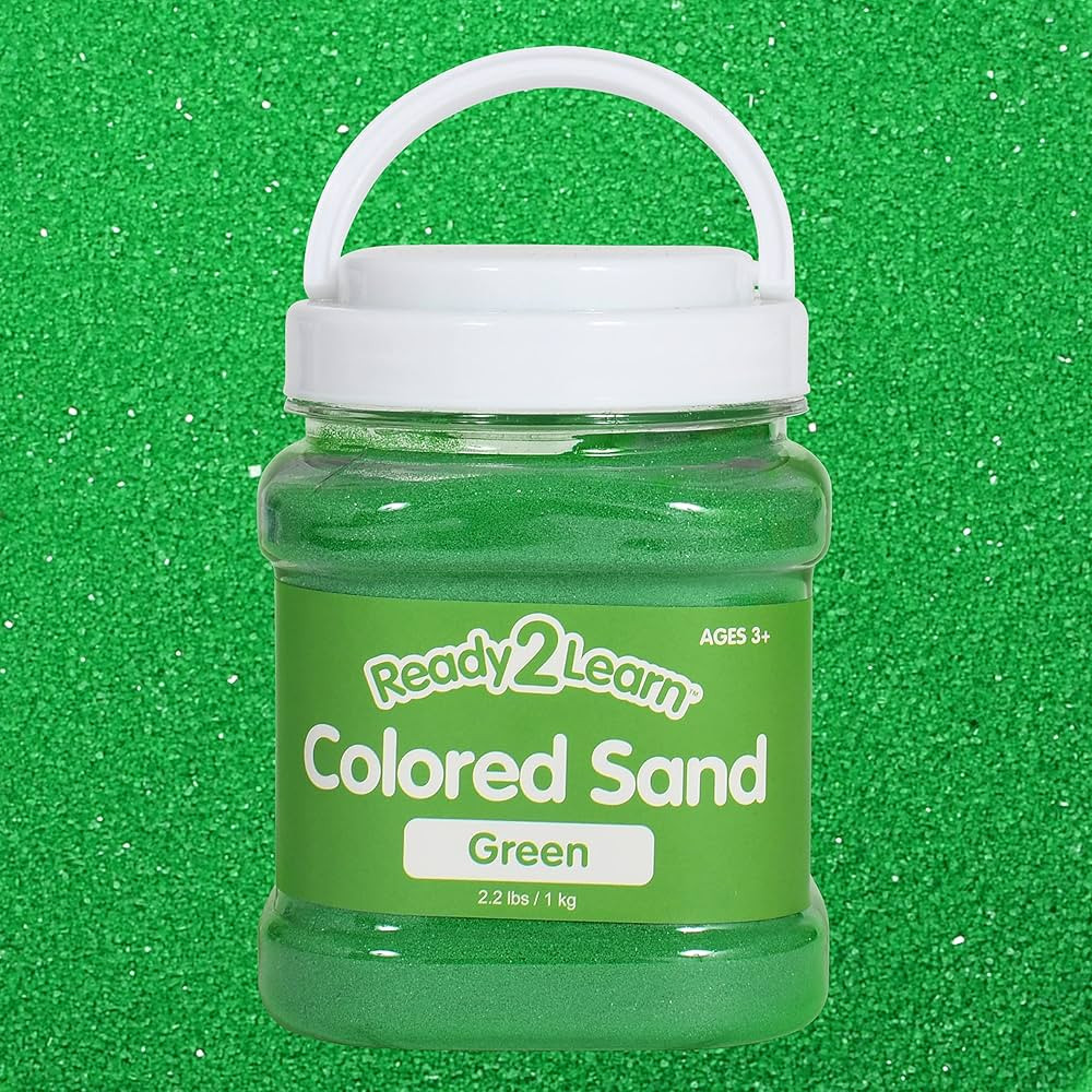 READY 2 LEARN Colored Sand - Green - 2.2 lbs - Play Sand for Kids - Perfect for Arts and Crafts, ... | Amazon (US)