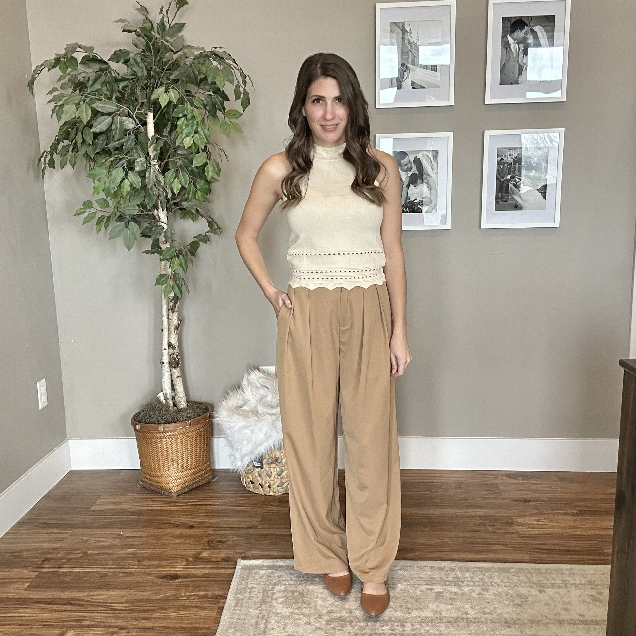 Can’t ever go wrong with a neutral outfit! Perfect for the office for a spring time outfit. Add a cardigan if it’s get chilly in the office! 

#LTKSeasonal #LTKfindsunder50 #LTKworkwear