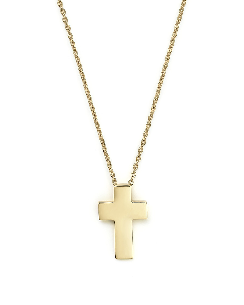 Roberto Coin 18K Yellow Gold Tiny Treasure Cross Pendant Necklace, 18 | Bloomingdale's (US)