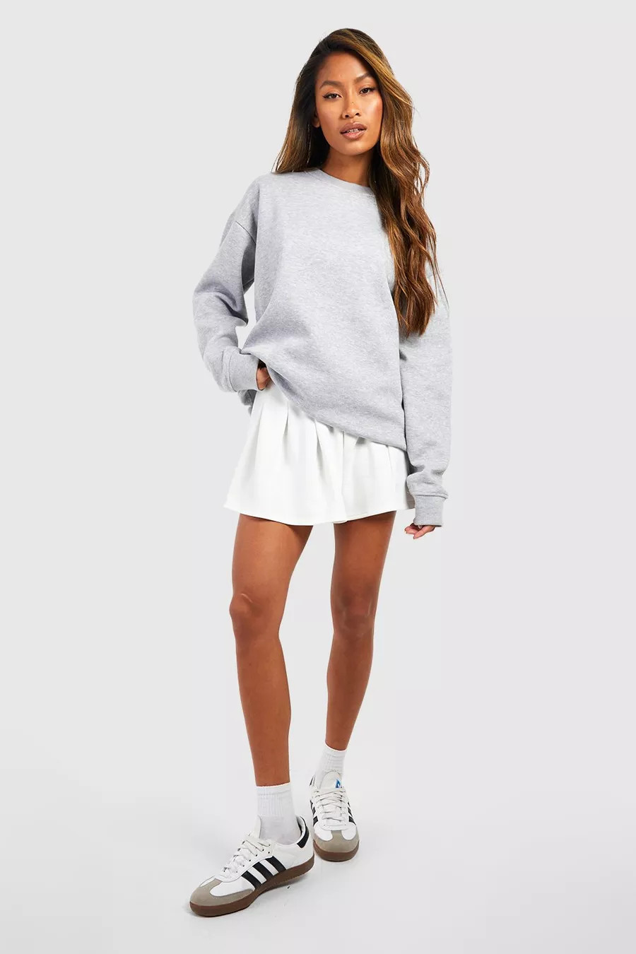 Pleated Crepe Tennis Skirt | boohoo (US & Canada)