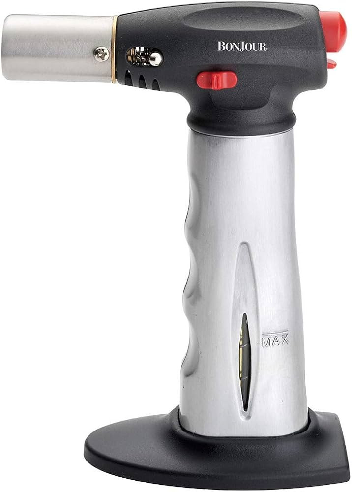 BonJour Chef’s Tools Butane Culinary / Crème Brûlée Torch, Aluminum, Gray - 53386 | Amazon (US)