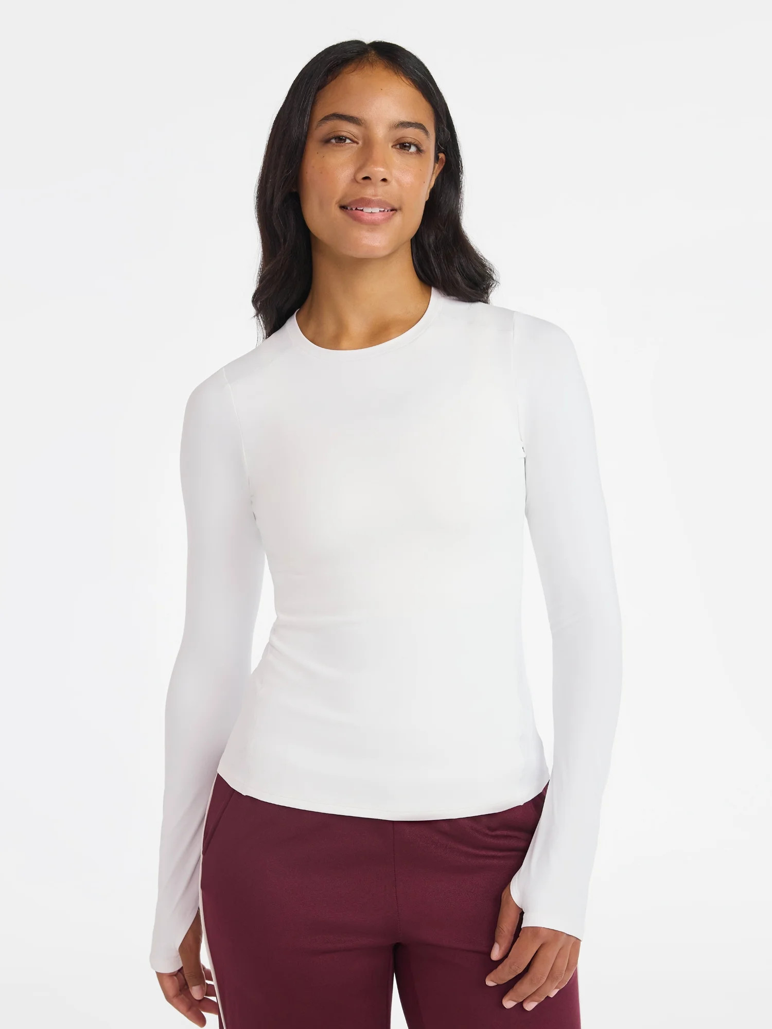Avia Women's SoftSculpt Tee with Long Sleeves, Sizes XS-XXXL | Walmart (US)