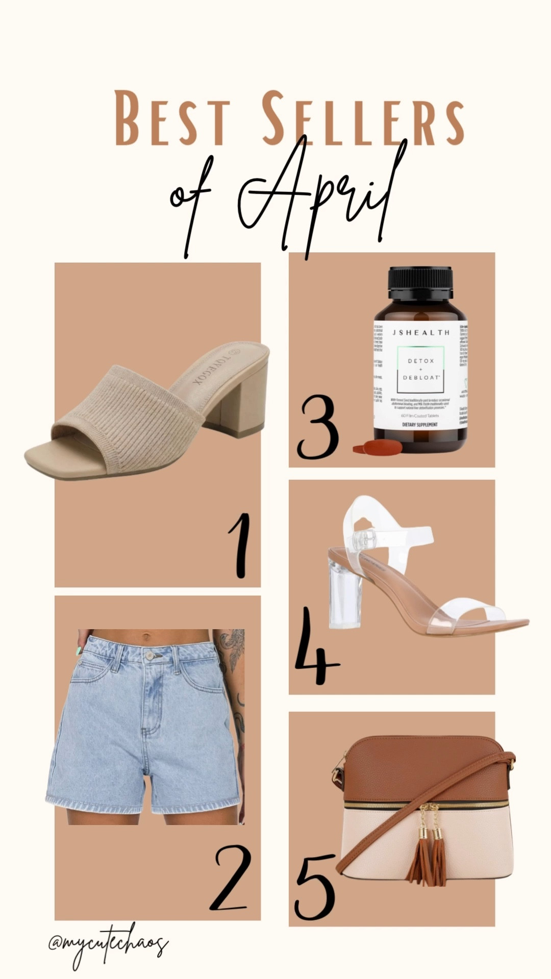 April best sellers
April favorites 
Monthly favorites
Summer style, summer shoes, summer heels, denim shorts, jean shorts, detox debloat, crossbody bag, crossbody purse

#LTKSaleAlert #LTKdayinmylife #LTKSeasonal