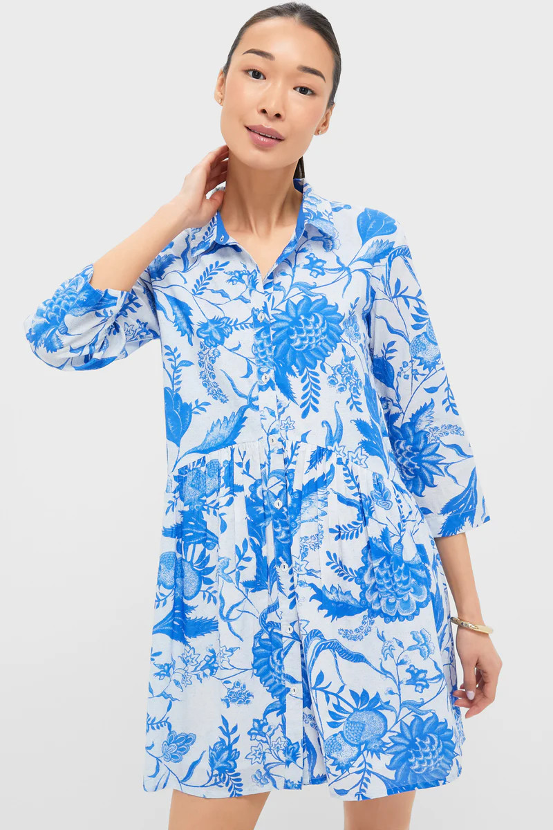 Exclusive Blue Tiffany Deauville Mini Dress | Tuckernuck (US)