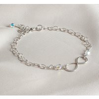 Silver Infinity Bracelet, Inspirational Eternity Limitlessness Bracelet Gift For Her | Etsy (US)