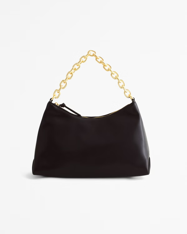 Vegan Leather Chain Bag | Abercrombie & Fitch (US)