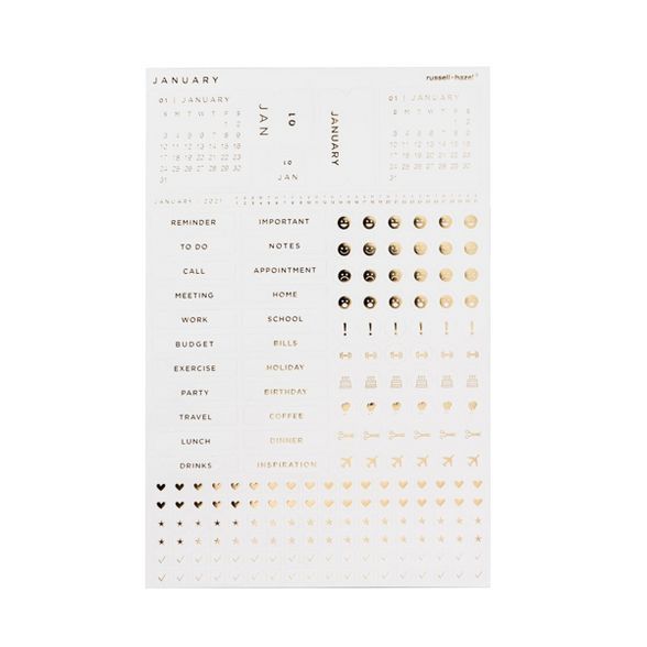 2021 Adhesive Calendar Stickers - russell+hazel | Target