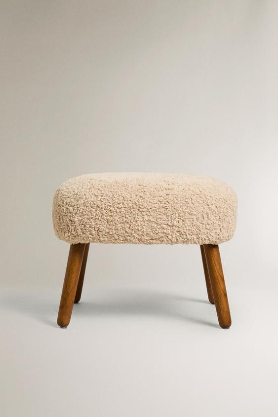 TERRYCLOTH FOOTREST STOOL | Zara US