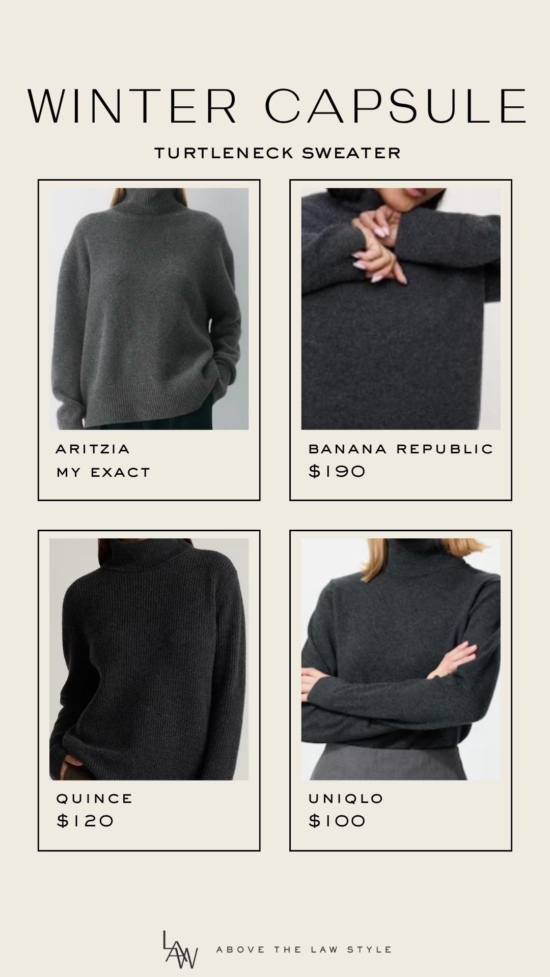 Winter Capsule: Turtleneck Sweater

#LTKSeasonal #LTKFindsUnder100 #LTKStyleTip