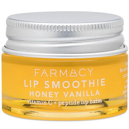Farmacy Peptide Lip Balm - Lip Smoothie Hydrating Lip Balm with Vitamin C to Visibly Plump + Smooth Lip Lines - Nourishing Lip Treatment with a High-Gloss Finish - Honey Vanilla (10g) | Amazon (US)