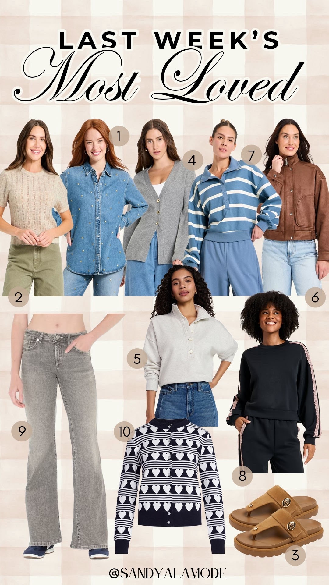 Weekly best sellers. Last week’s best sellers. Walmart fashion. Walmart heart cardigan. Walmart 1/4 button pullover. Target fashion. Target joylab new arrivals. Target denim button down shirt. Target Valentine’s Day denim shirt. Target lace trim sweatshirt. Target denim. Target winter jacket. Target chic sweater  

#LTKootd #LTKSeasonal #LTKFindsUnder50