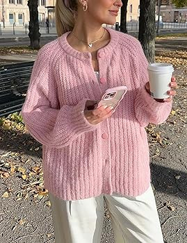 Wyeysyt Cardigan Sweater Cardigan Coat | Amazon (US)