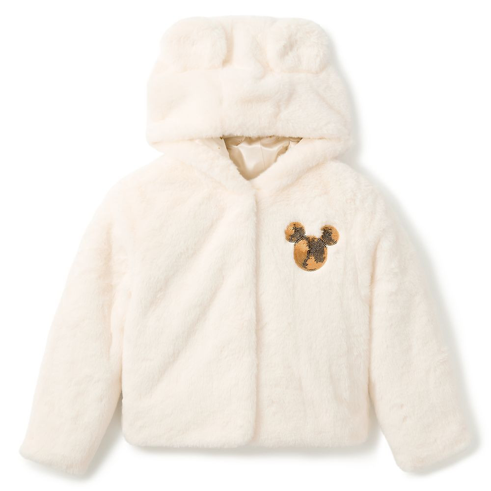 Mickey Mouse Faux Fur Holiday Coat for Kids | Disney Store