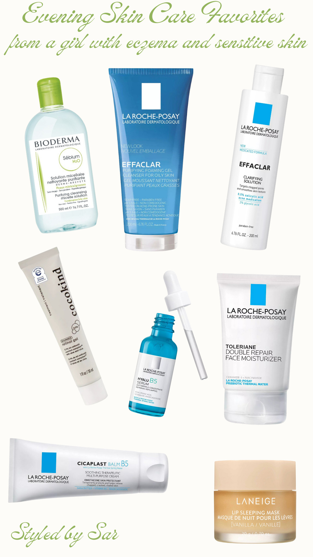 Evening Skin Care products for sensitive, dry/combo skin!! Note i love this beginner retinol and would definitely not do it every night until your skin gets used to it! 

#pmskincare #skincareproducts #affordableskincare #eveningskincare #skincareproducts #beautyproducts #sensitiveskin #larocheposay #clearskin #acneprone 

 

#LTKBeauty