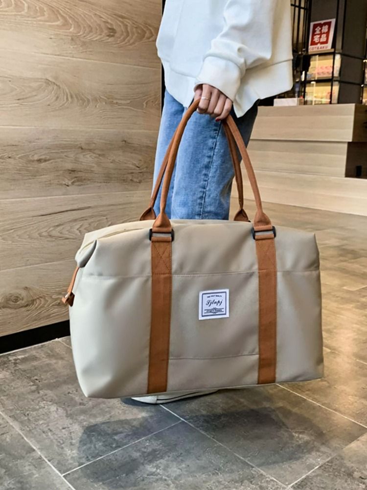 Two Tone Large Capacity Duffle Bag | SHEIN