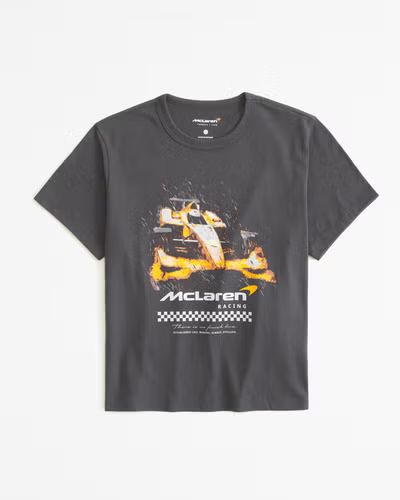 Women's Short-Sleeve McLaren Graphic Skimming Tee | Women's Tops | Abercrombie.com | Abercrombie & Fitch (US)