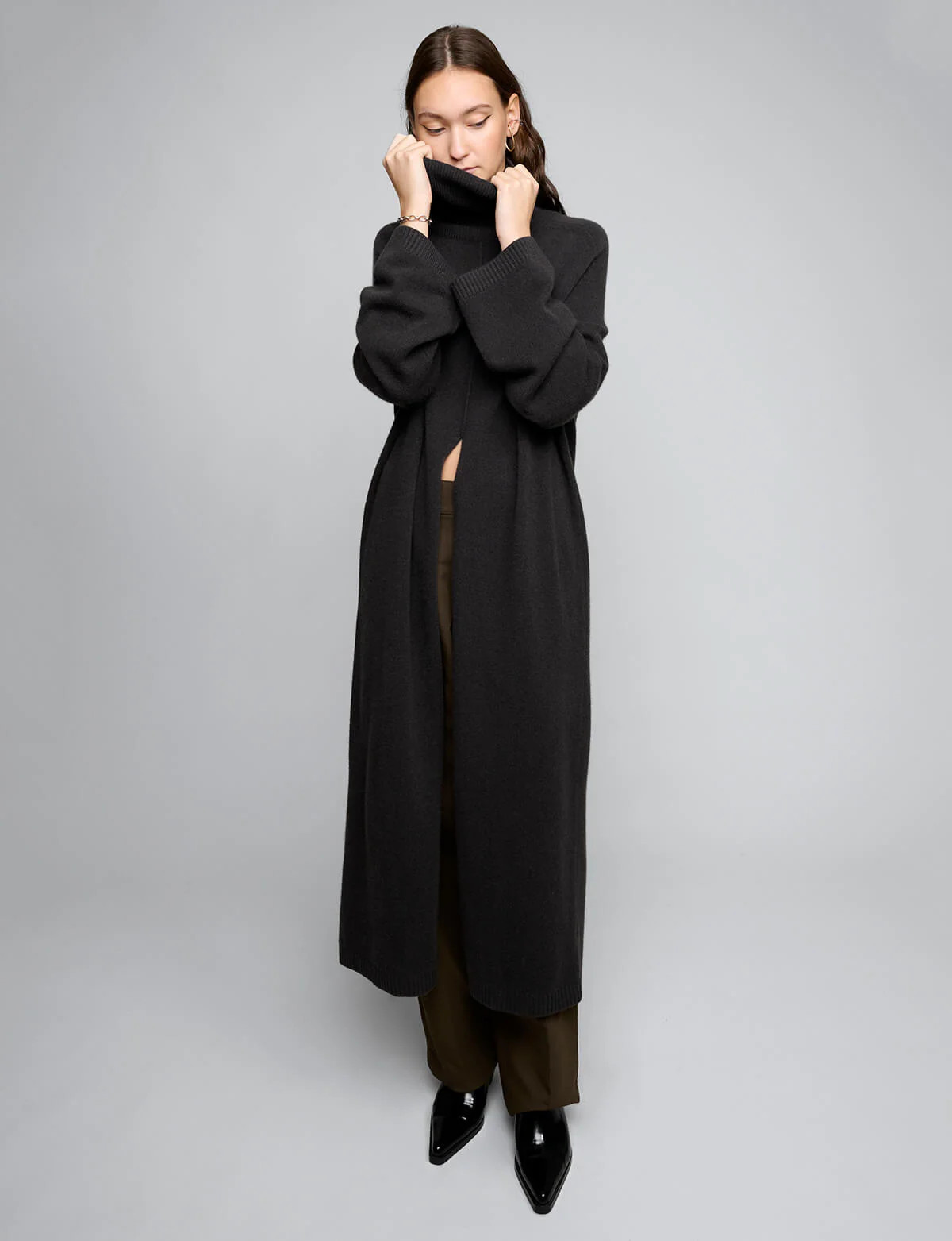 Split Long Turtleneck Sweater-BESTSELLER | Pixie Market