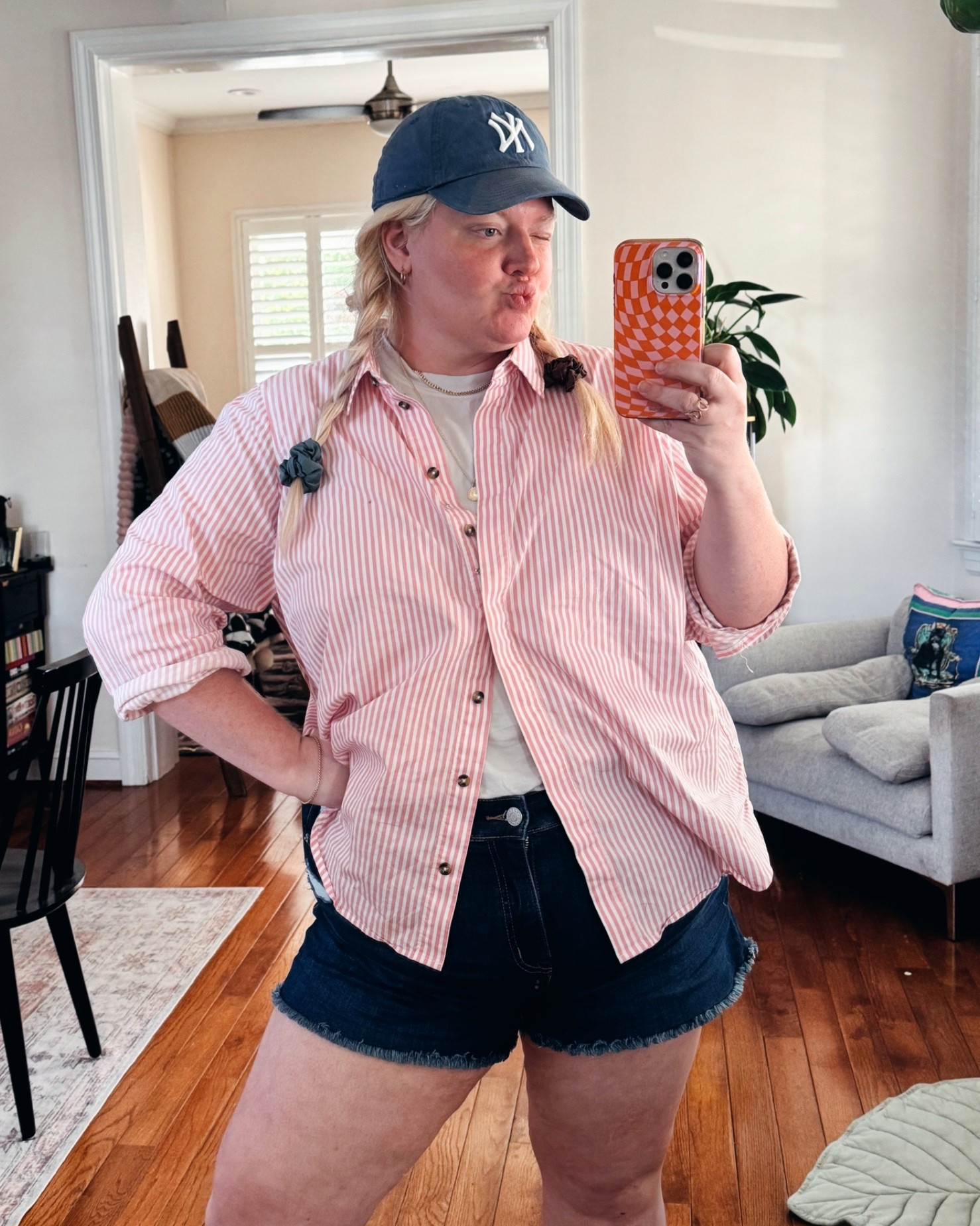 Shorts from Torrid are currently $25 and super comfy! The exact button up isn’t in stock but it’s from Universal Standard and I tagged some similar tops.

#LTKPlusSize #LTKootd #LTKSaleAlert