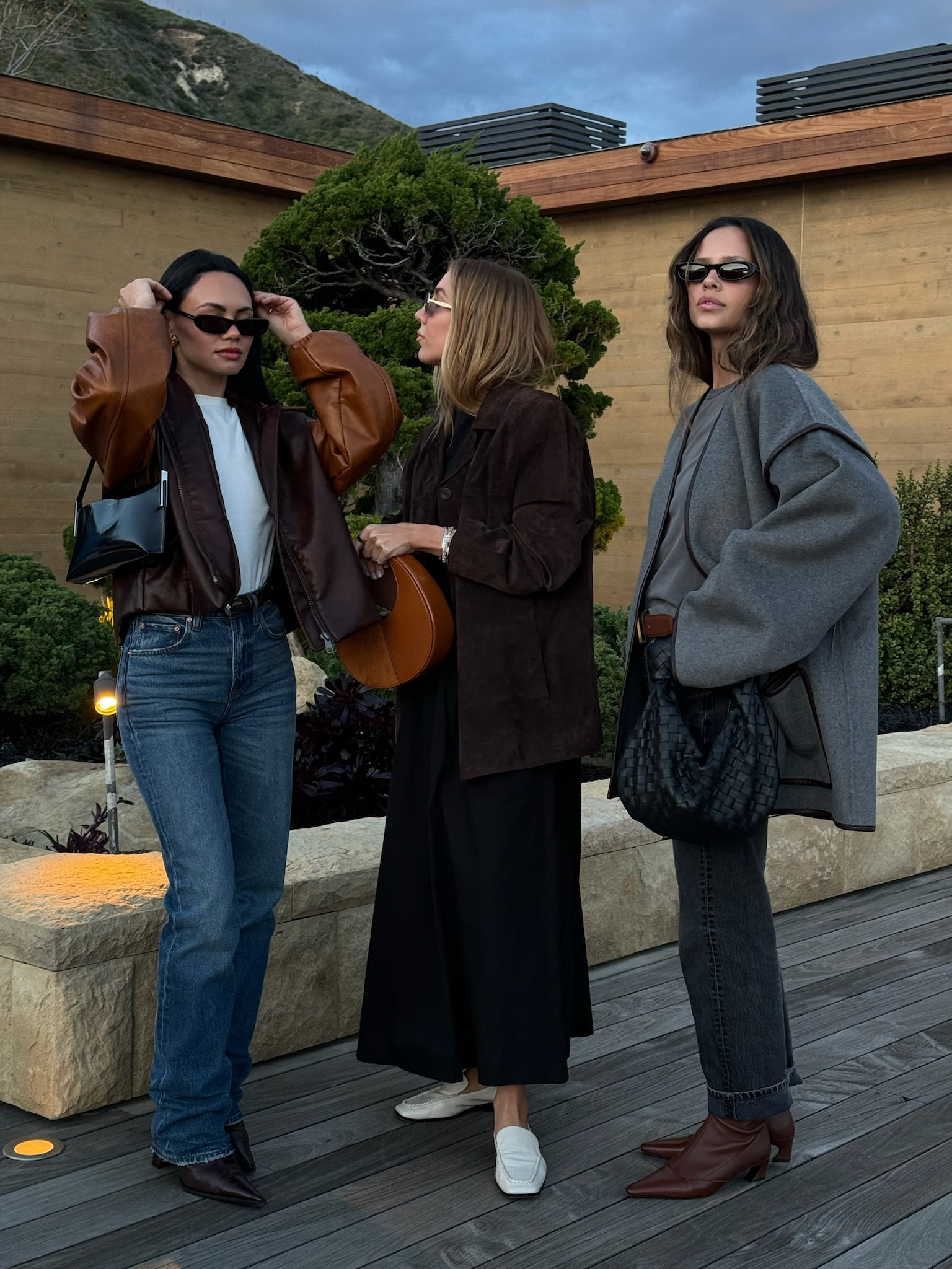 lioness two tone brown faux leather jacket, GRLFRND jeans, black ysl bag, AG white tee

#LTKstyletip #LTKSpringSale #LTKfindsunder100