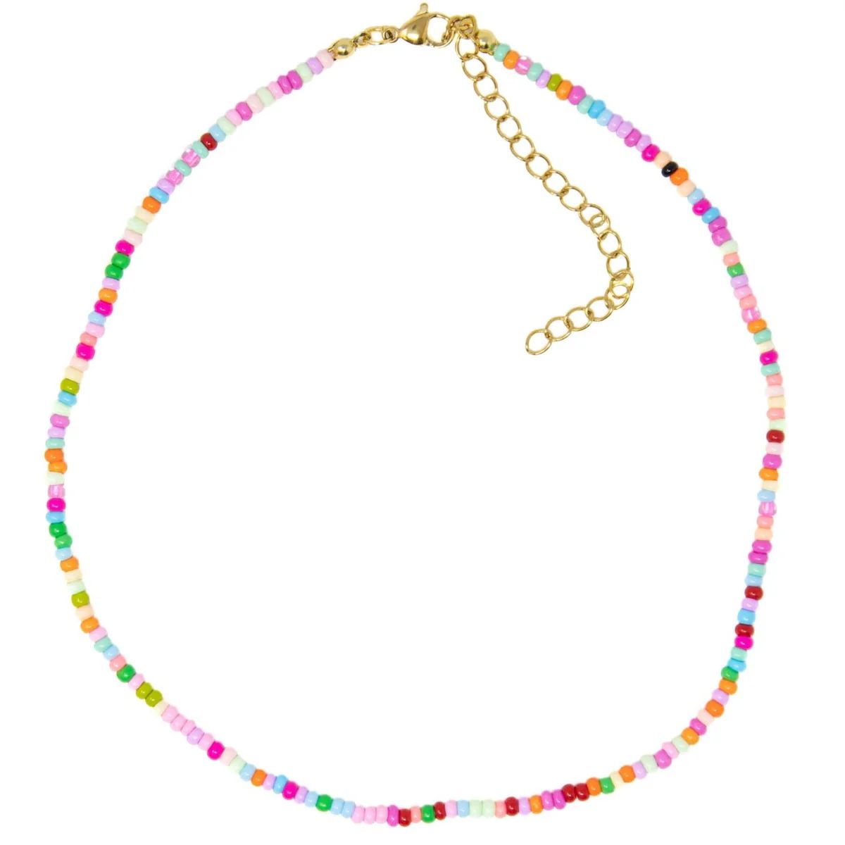 Rainbow Seed Bead Necklace BACKORDER | Allie + Bess