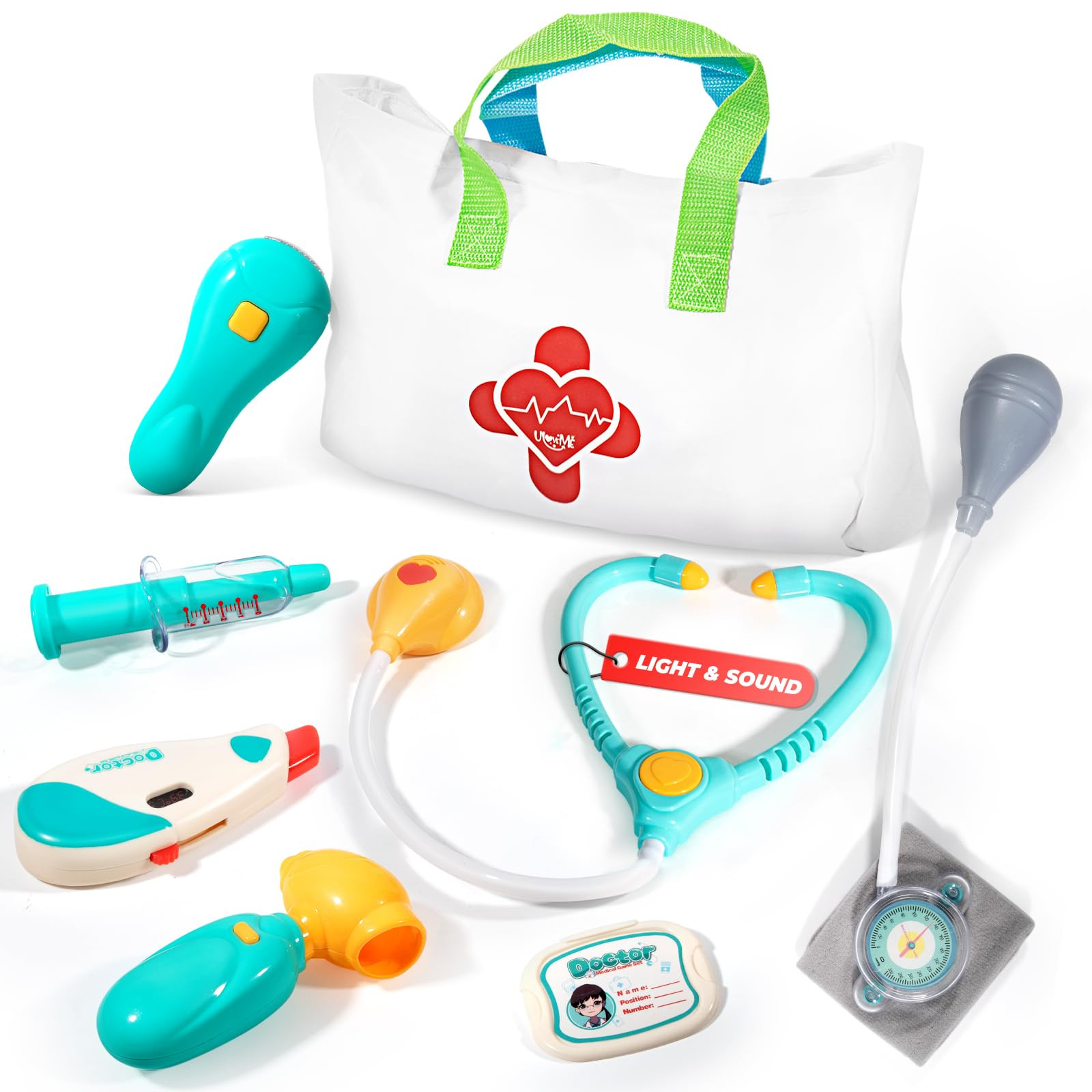 Doctor Kit for Toddlers 3-5 - Preschool Pretend Play Medical Kit with Stethoscope, Blood Pressure... | Amazon (US)