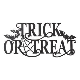 Glitzhome® 24" Metal Halloween TRICK OR TREAT Wall Sign | Michaels Stores
