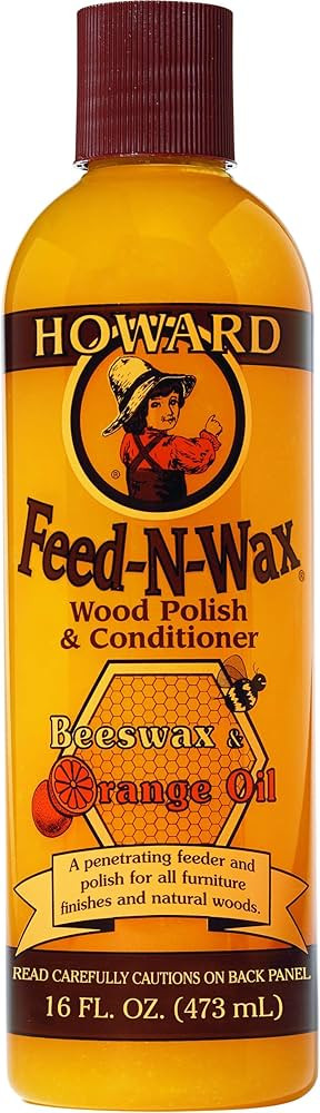 Howard Feed-N-Wax Wood Polish and Conditioner, 16-Ounce | Amazon (US)